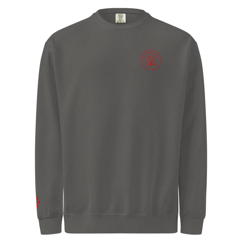 Unisex garment-dyed sweatshirt