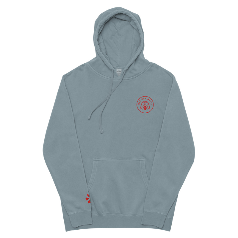 Unisex pigment-dyed hoodie