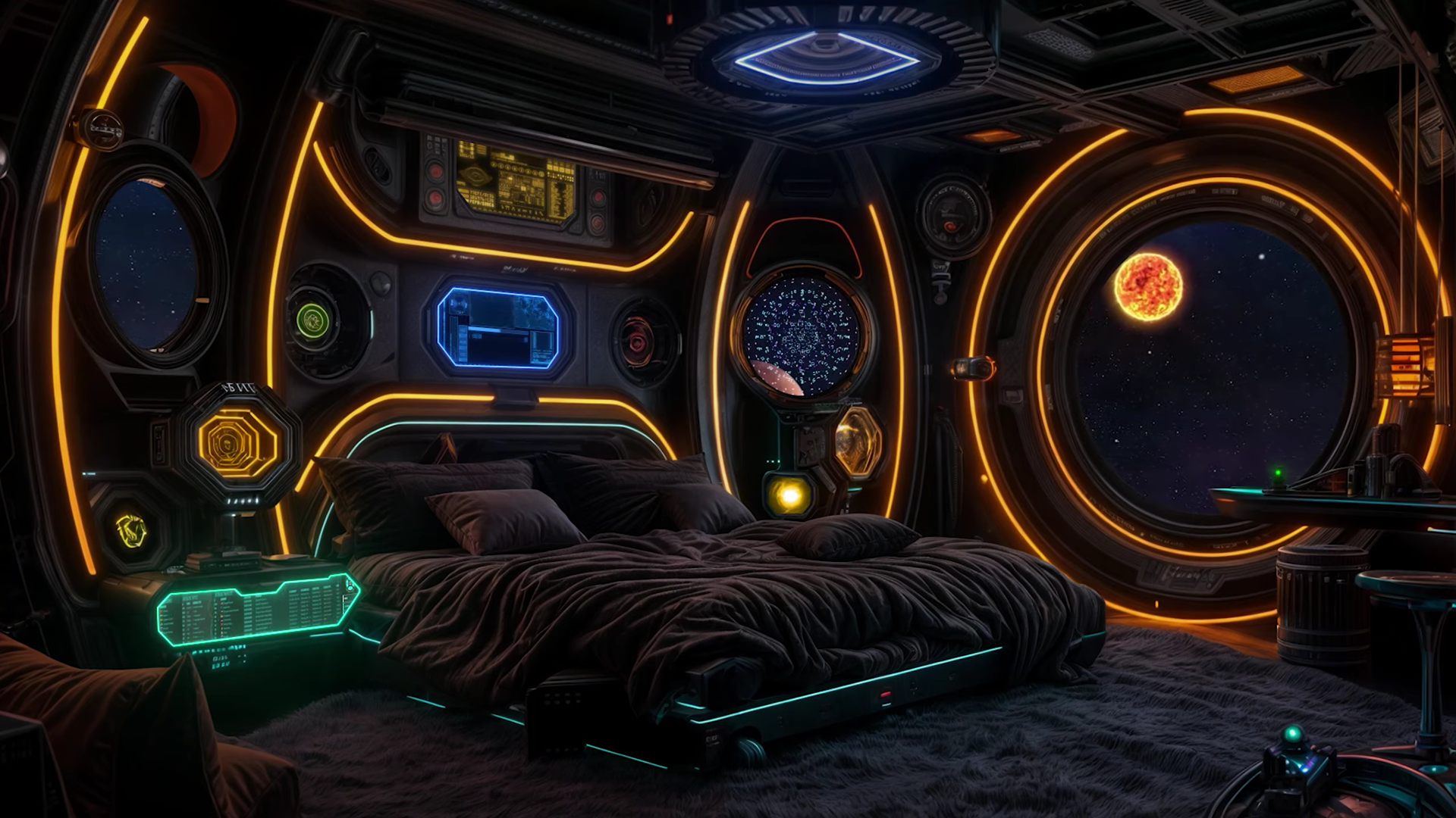 Fondo Video - Habitación Espacial