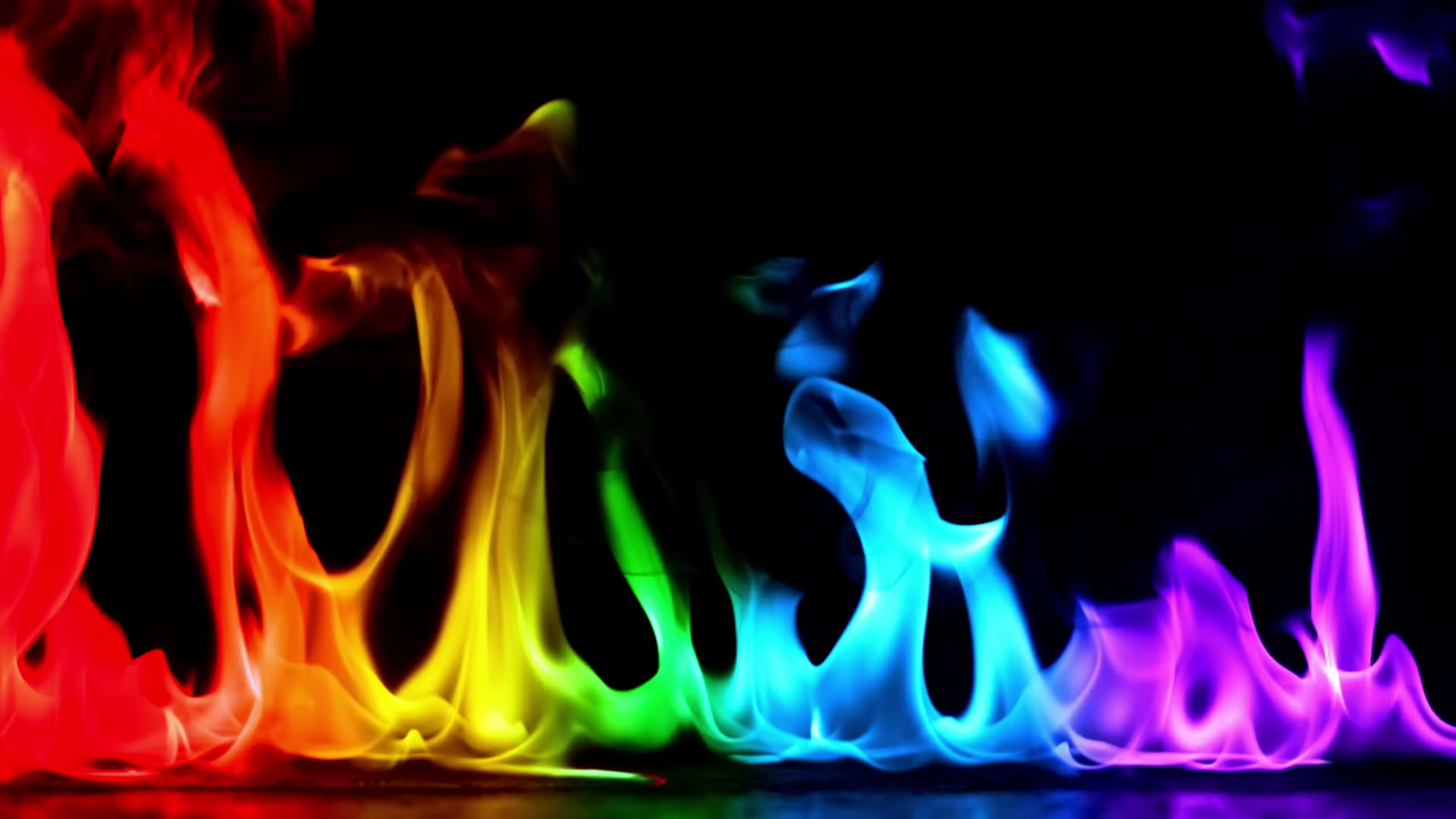 Fondo Video - Fuego Multicolor