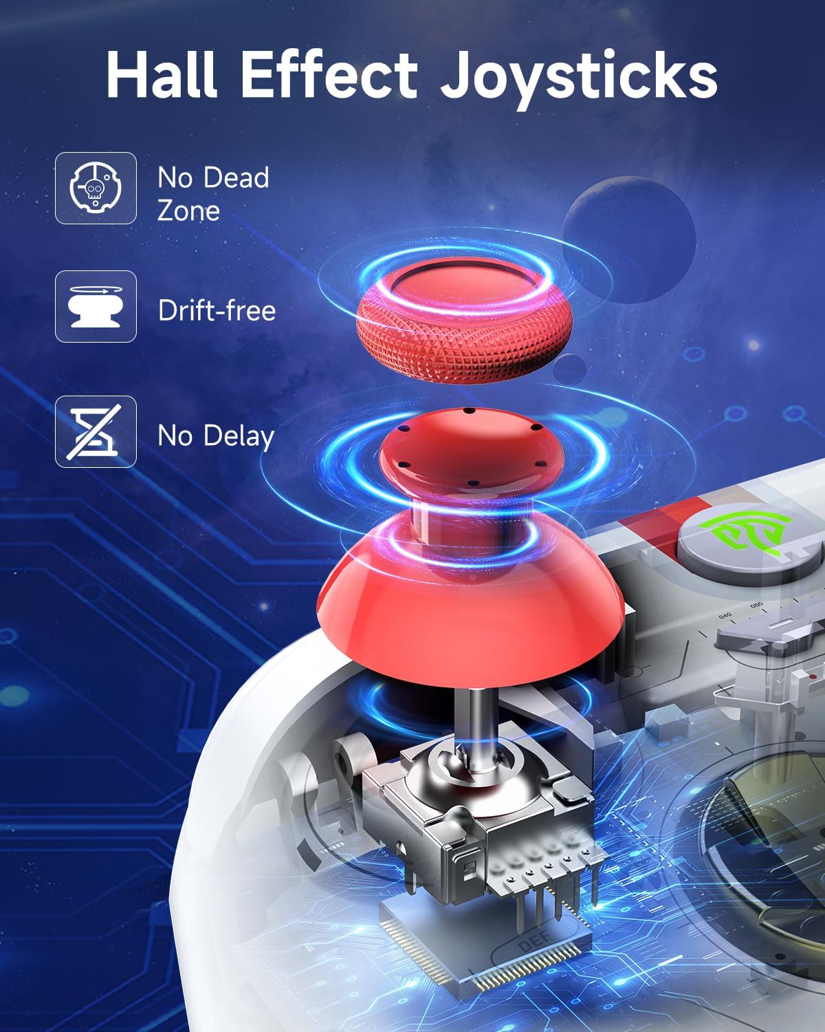 GAMEPAD PC EasySMX X15 RGB Blanco