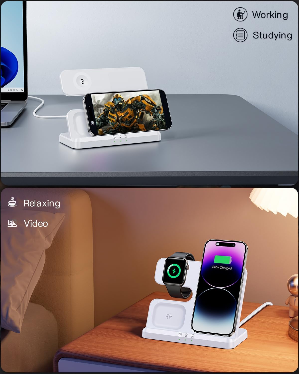 CARGADOR INALAMBRICO APPLE MULTI