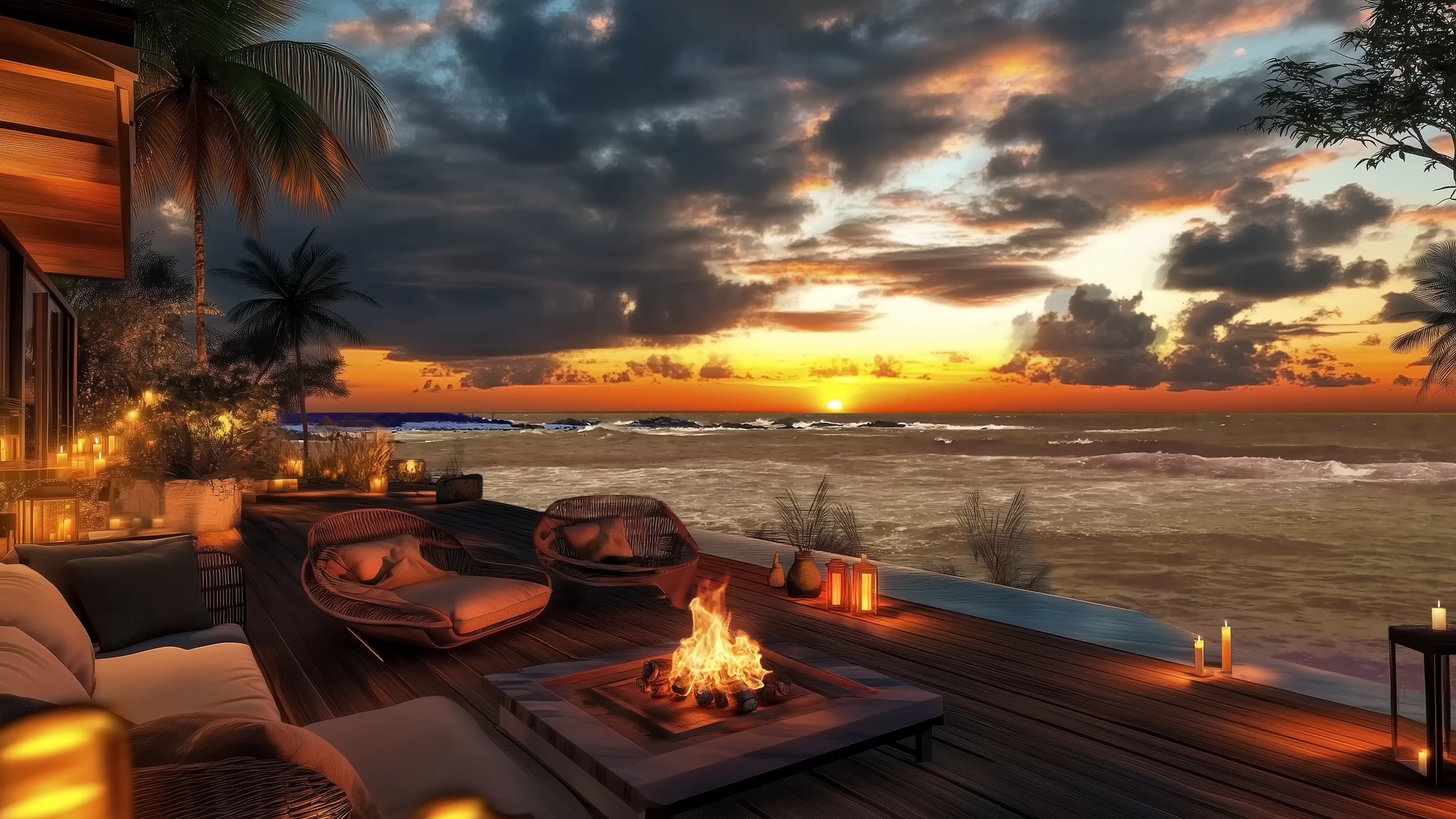 Fondo Video - Atardecer Nuboso