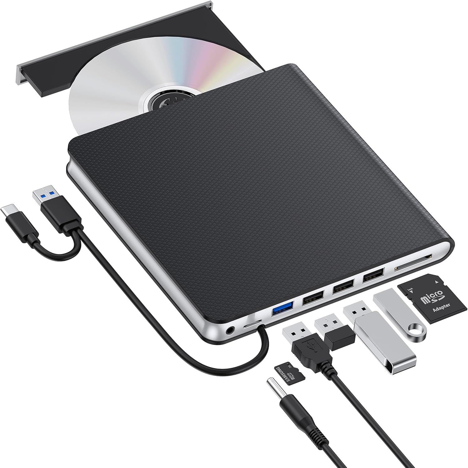 LECTOR CD-DVD GRABADOR USB