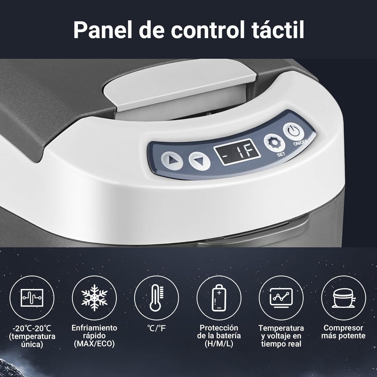 NEVERA PORTATIL 15 LITROS COMPRESOR