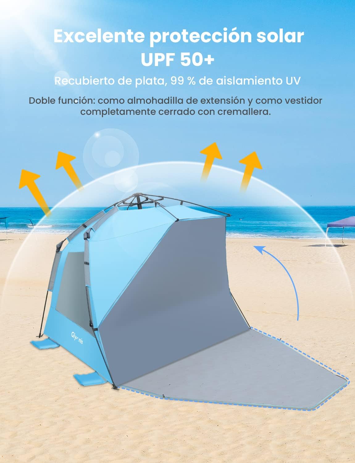 TIENDA PLAYA GLYMNIS 4/5 PERSONAS