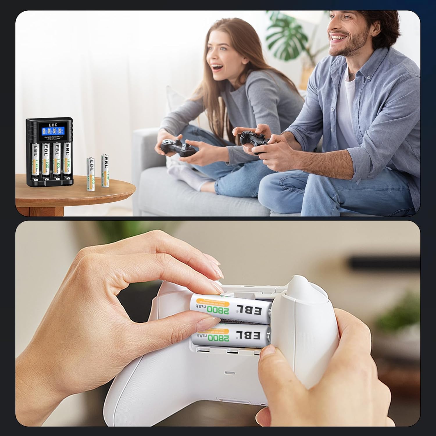 CARGADOR PILAS LITIO USB-C AA Y AAA