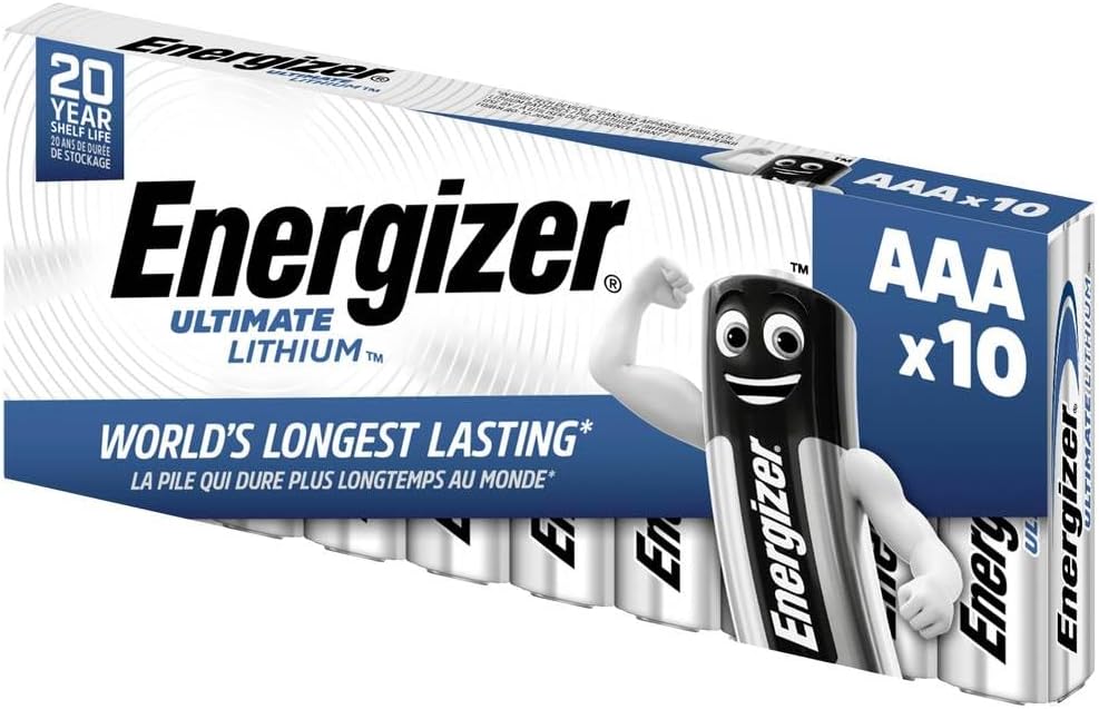 PILAS LITIO RECARGABLES ENERGIZER AAA PACK 10