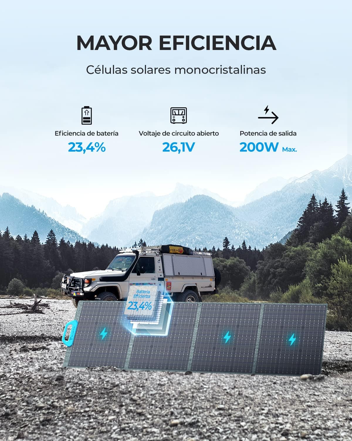 PANEL SOLAR BLUETTI PV200 200W