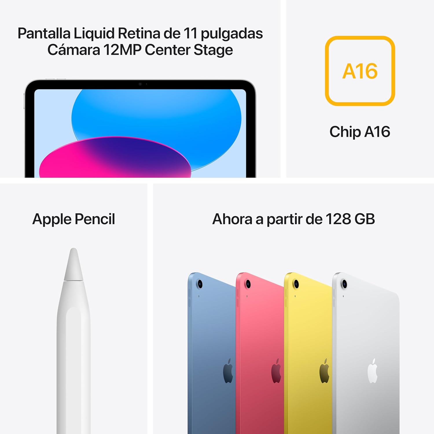 APPLE iPAD 11 PULGADAS A16 128 GB USB-C