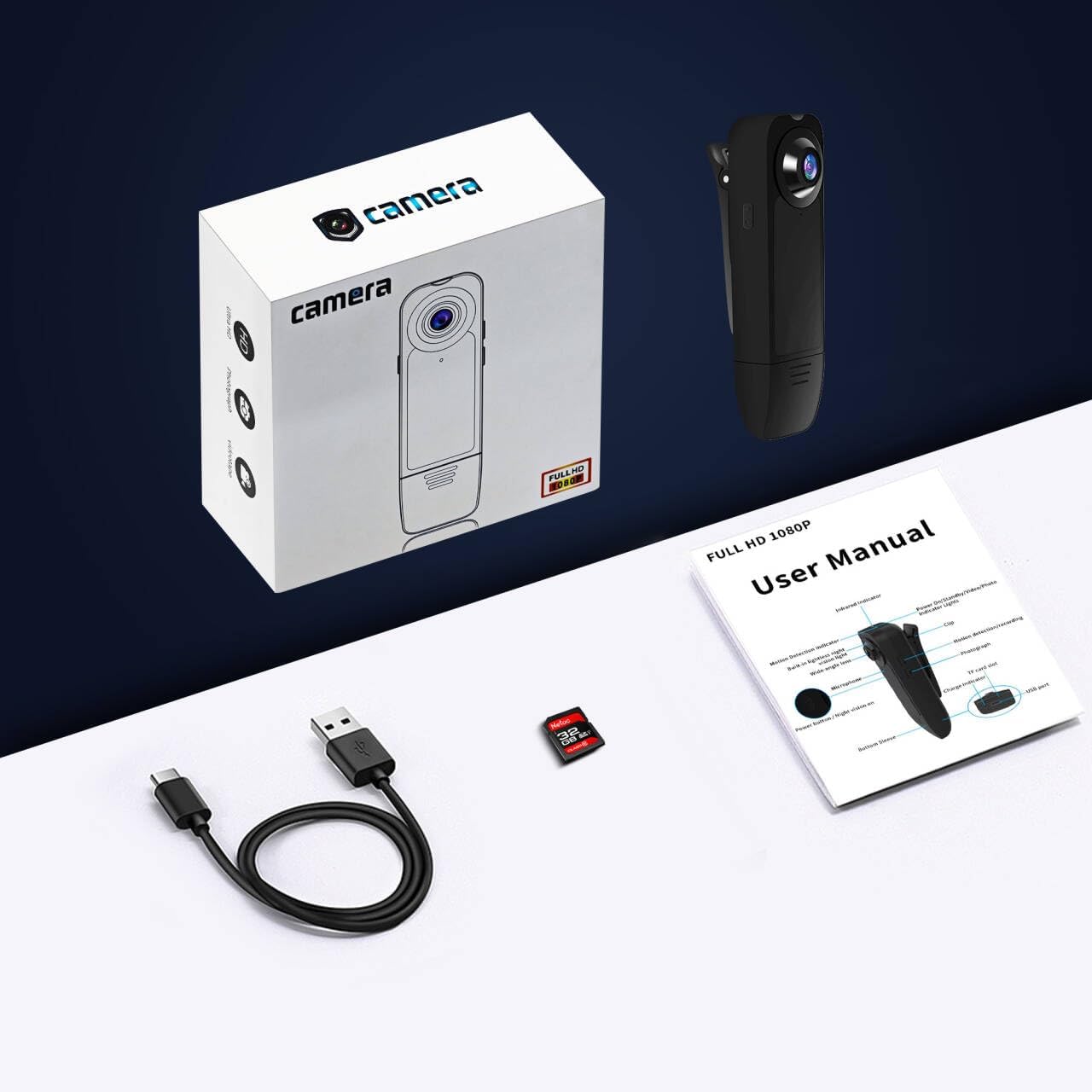 BODYCAM CLIP 1080p VISION NOCTURNA