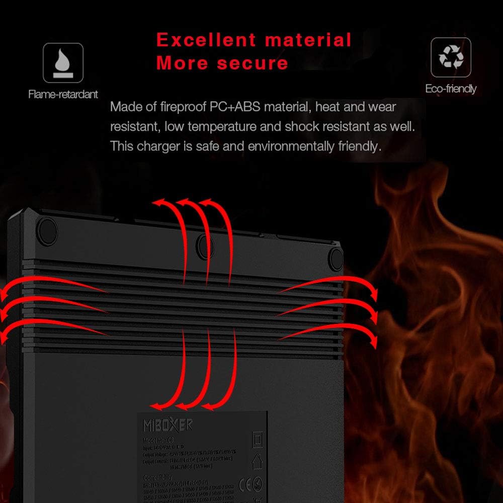 CARGADOR BATERIAS LITIO DIGITAL X8 MIBOXER