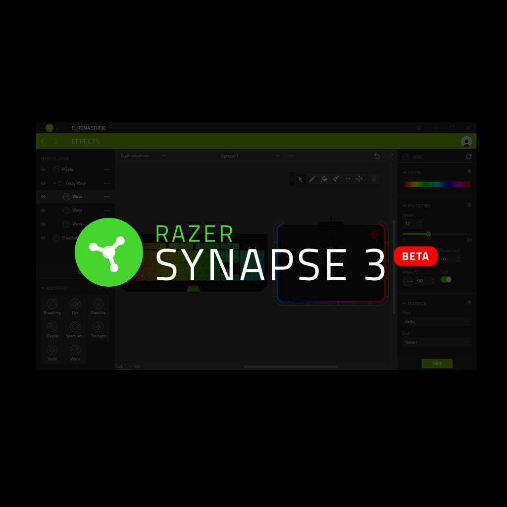 MANDO CON TECLADO IZQUIERDO USB RGB RACER TARTARUS V2