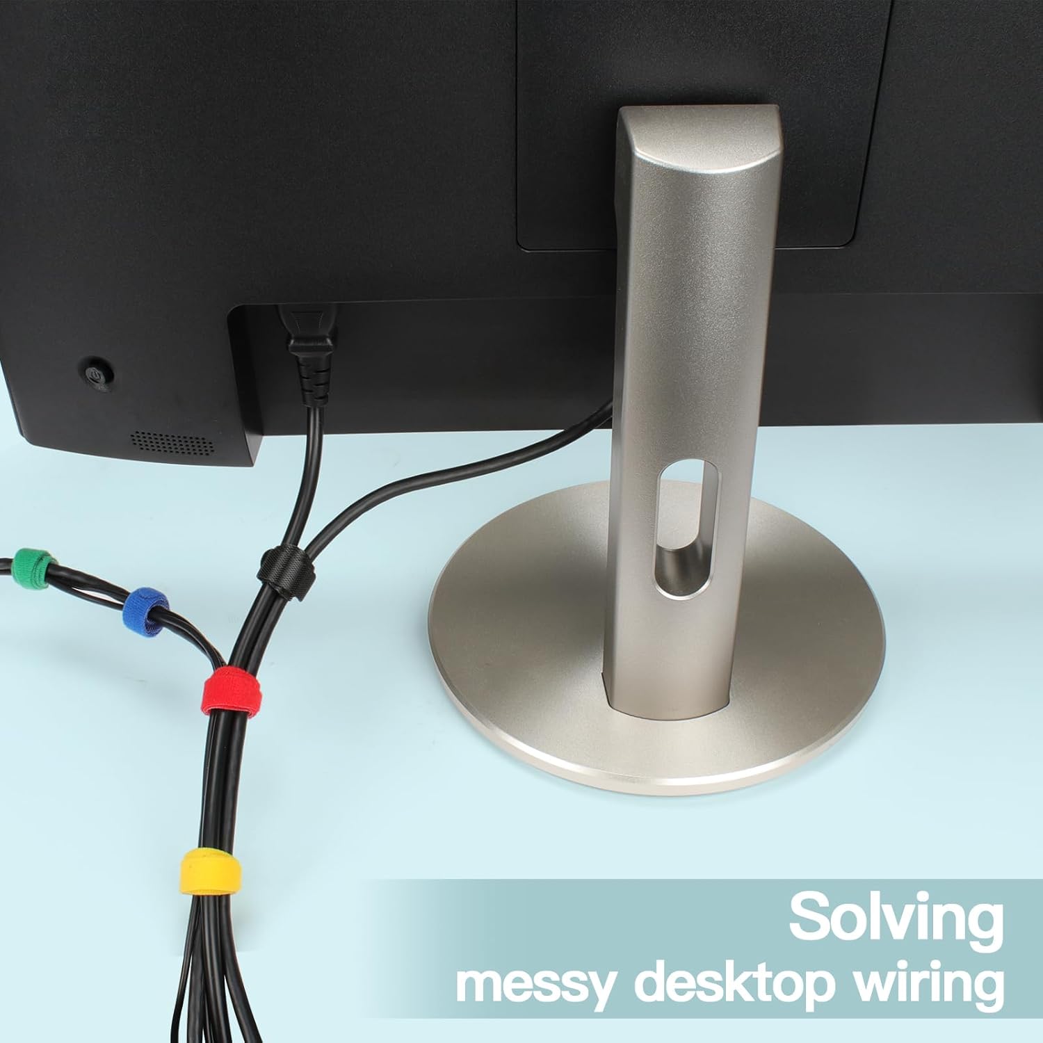 BRIDAS VELCRO MULTICOLOR PARA CABLES 120 UNIDADES