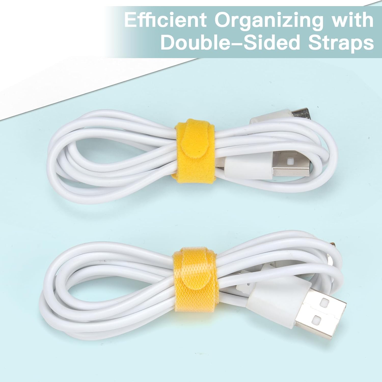 BRIDAS VELCRO MULTICOLOR PARA CABLES 120 UNIDADES