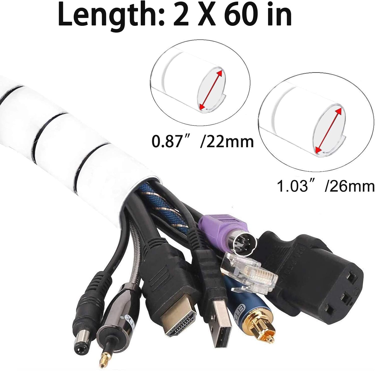 ORGANIZADOR DE CABLES ARTICULADO PACK 2