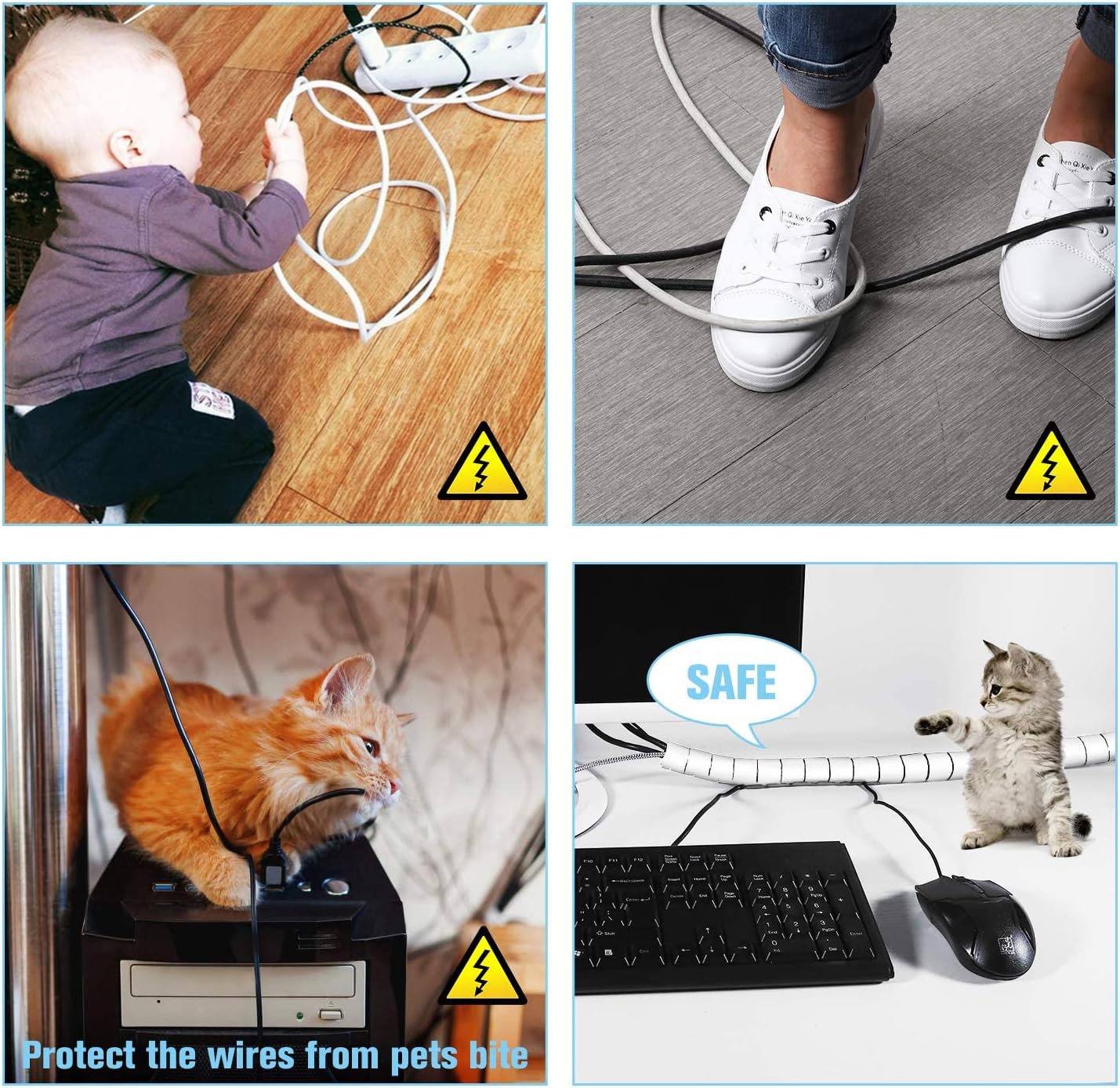 ORGANIZADOR DE CABLES ARTICULADO PACK 2