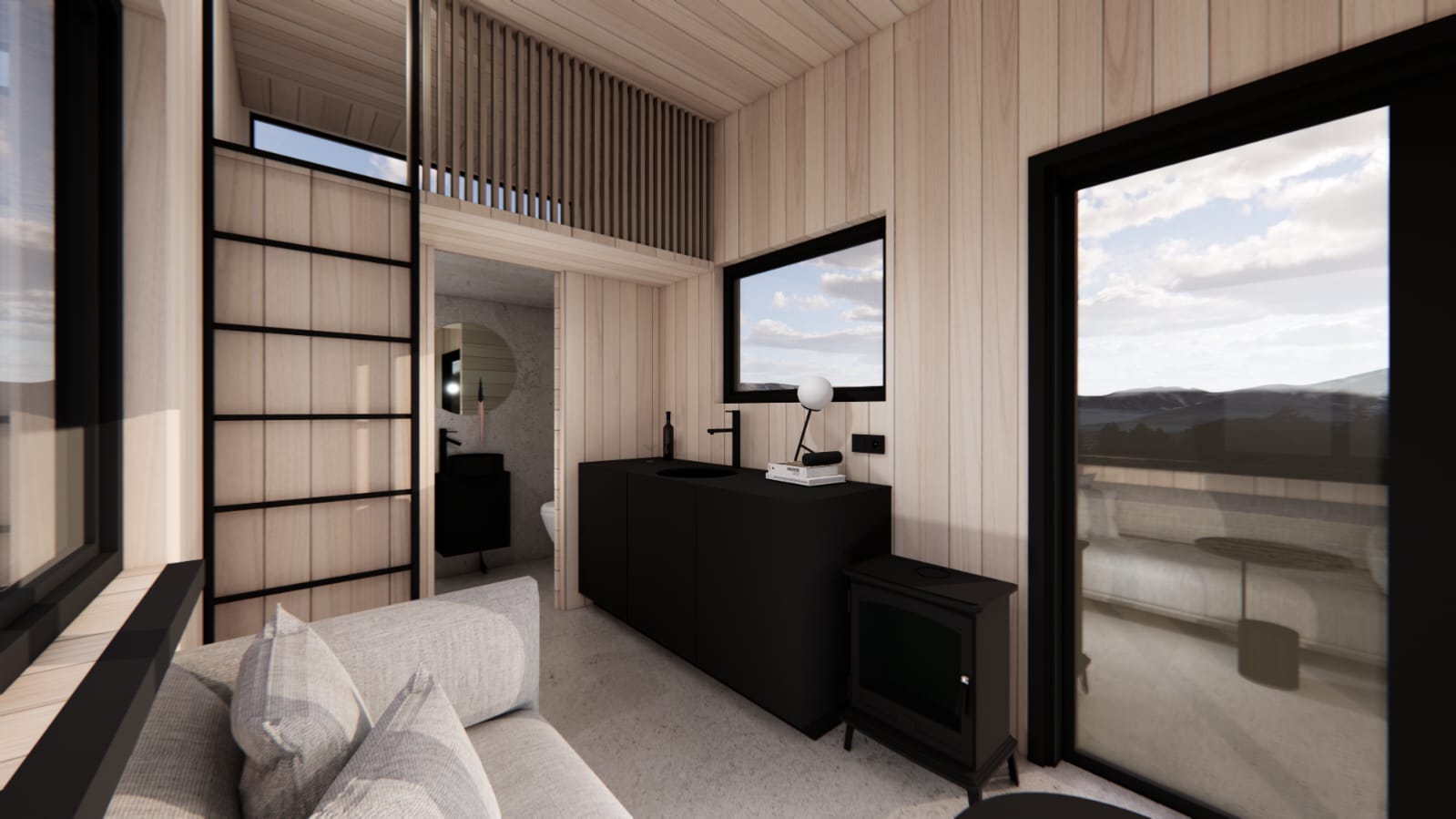 BTH LOFT standard (burnt wood) - 22 sq.m.