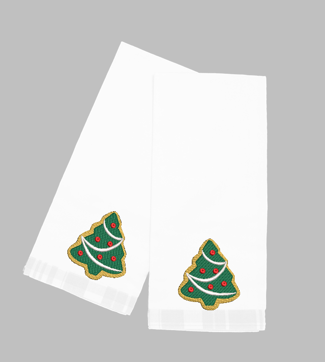 Christmas tree cookie design for machine embroidery. In pes, dst, xxx and hus machine formats. Instant Download. For 4x4 hoop.