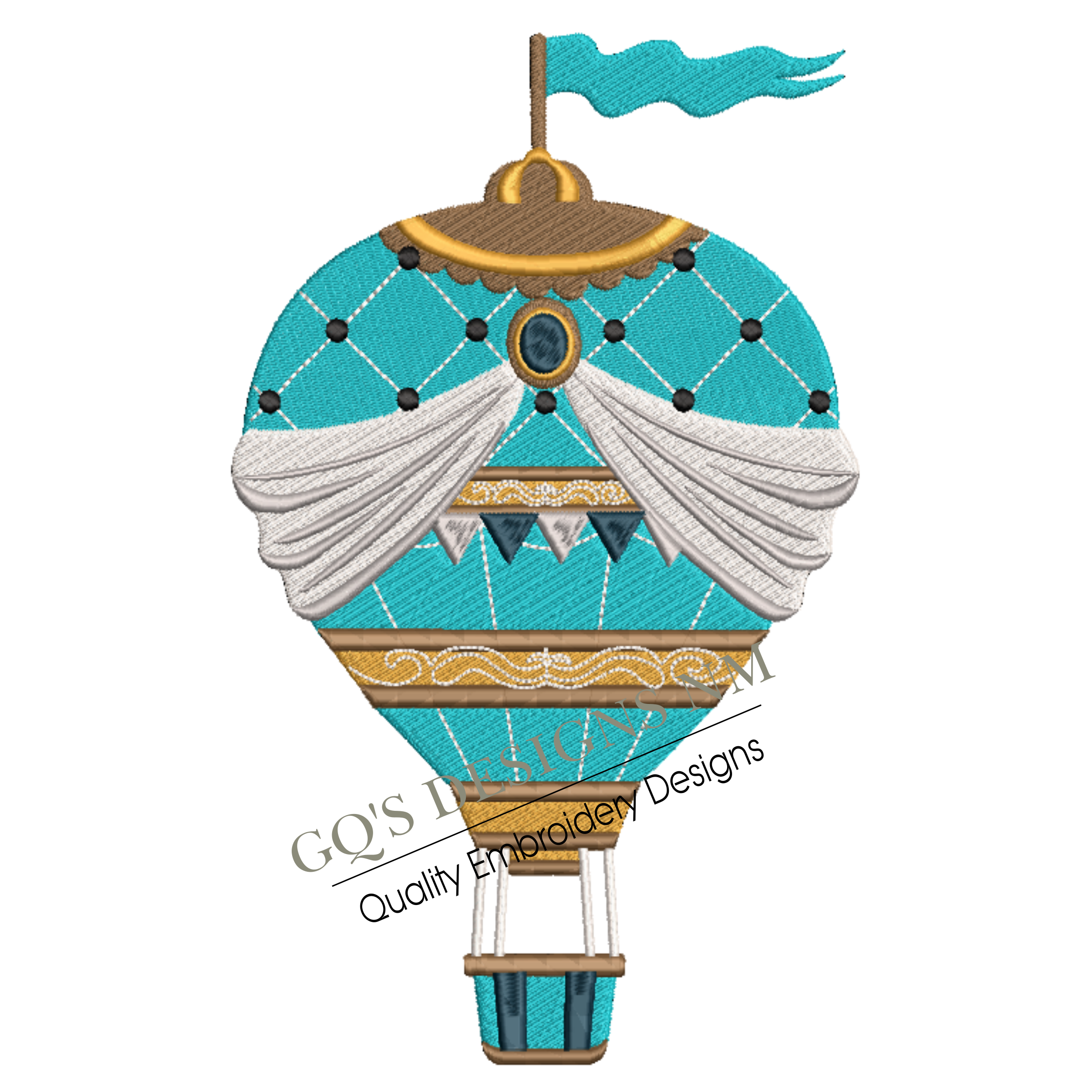 Cute fancy hot air balloon design for machine embroidery. In pes, dst, xxx and hus machine formats. Instant Download. For 6x10 hoop.
