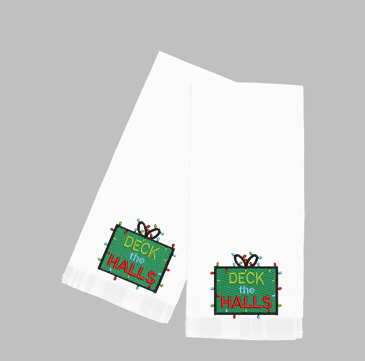 Deck the Halls Embroidery Design – 4x4 Hoop, Instant Download
