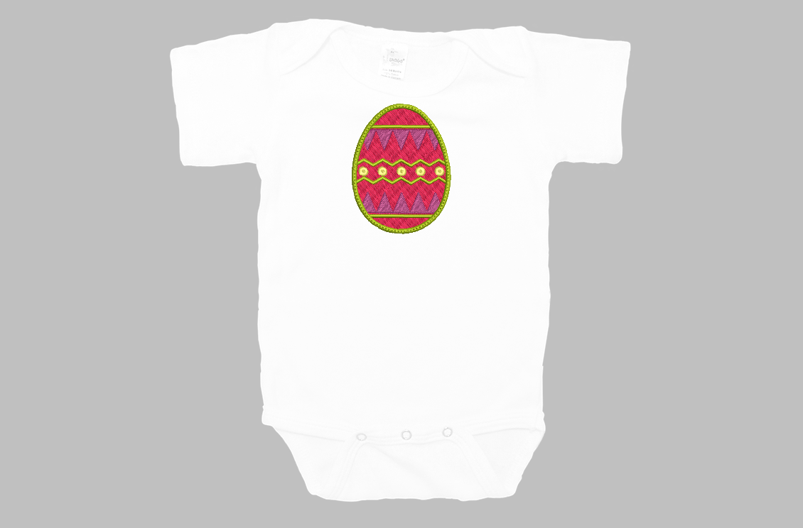 Easter egg design for machine embroidery. In pes, dst, xxx and hus machine formats. Instant Download. For a 4x4 hoop.
