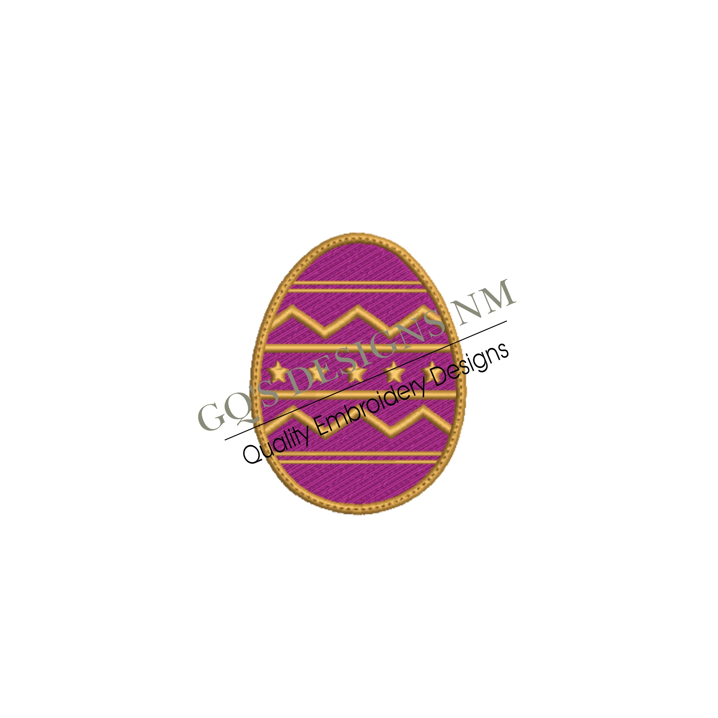 Easter egg with stars design for machine embroidery. In pes, dst, xxx and hus machine formats. Instant Download. For 4x4 hoop.