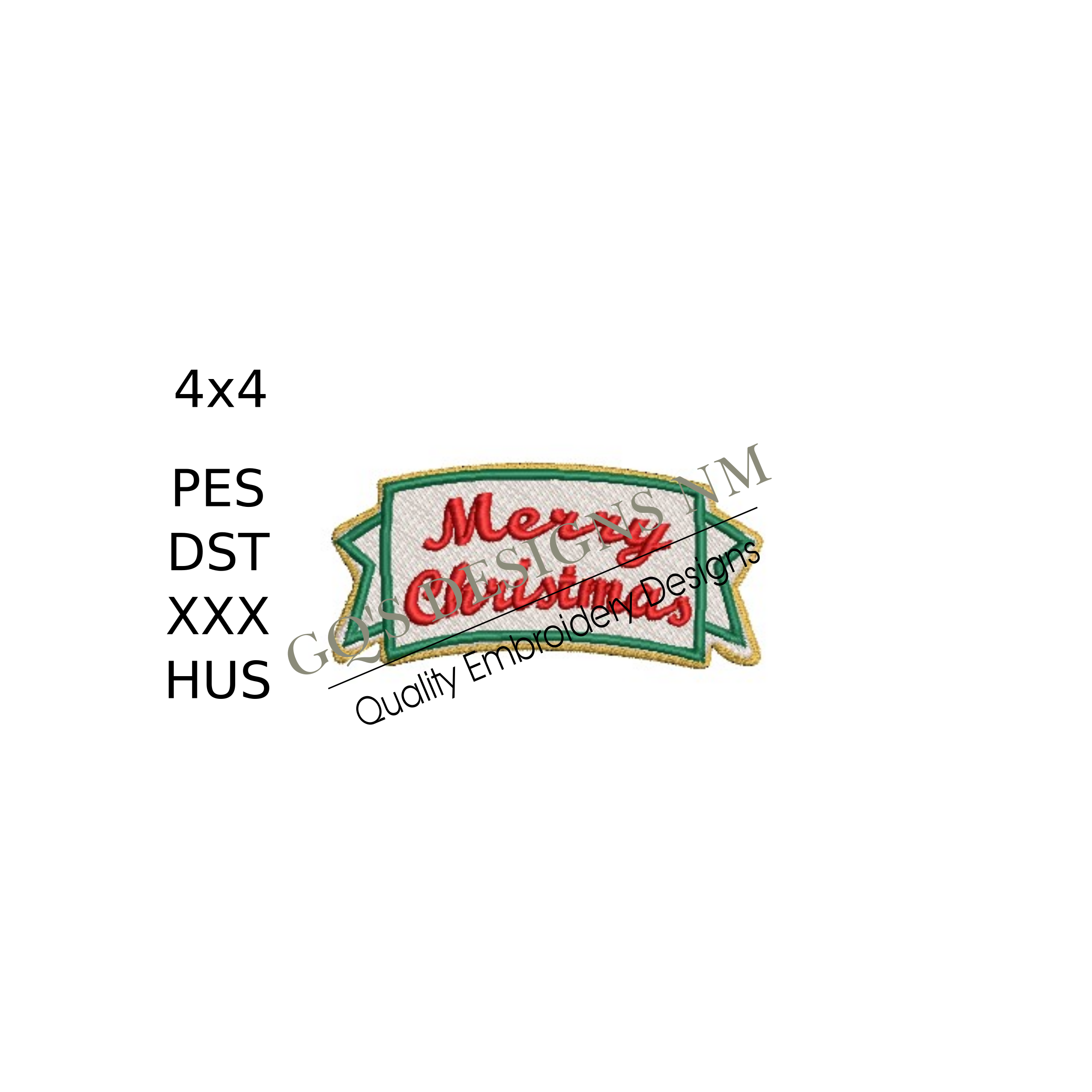 Merry Christmas cookie design for machine embroidery. In pes, dst, xxx and hus machine formats. Instant Download. For 4x4 hoop.