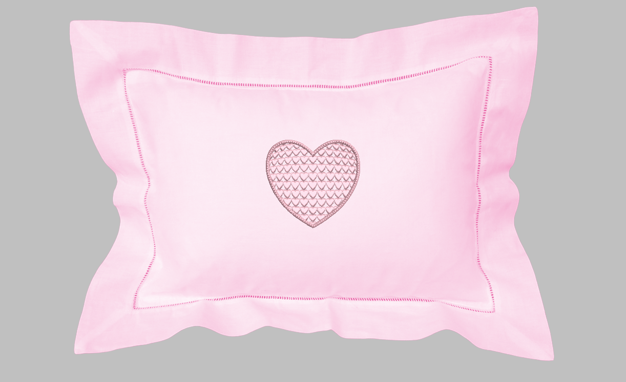 Pink heart with heart motif design for machine embroidery. In pes, dst, xxx and hus machine formats. Instant Download. For 4x4 Hoop.