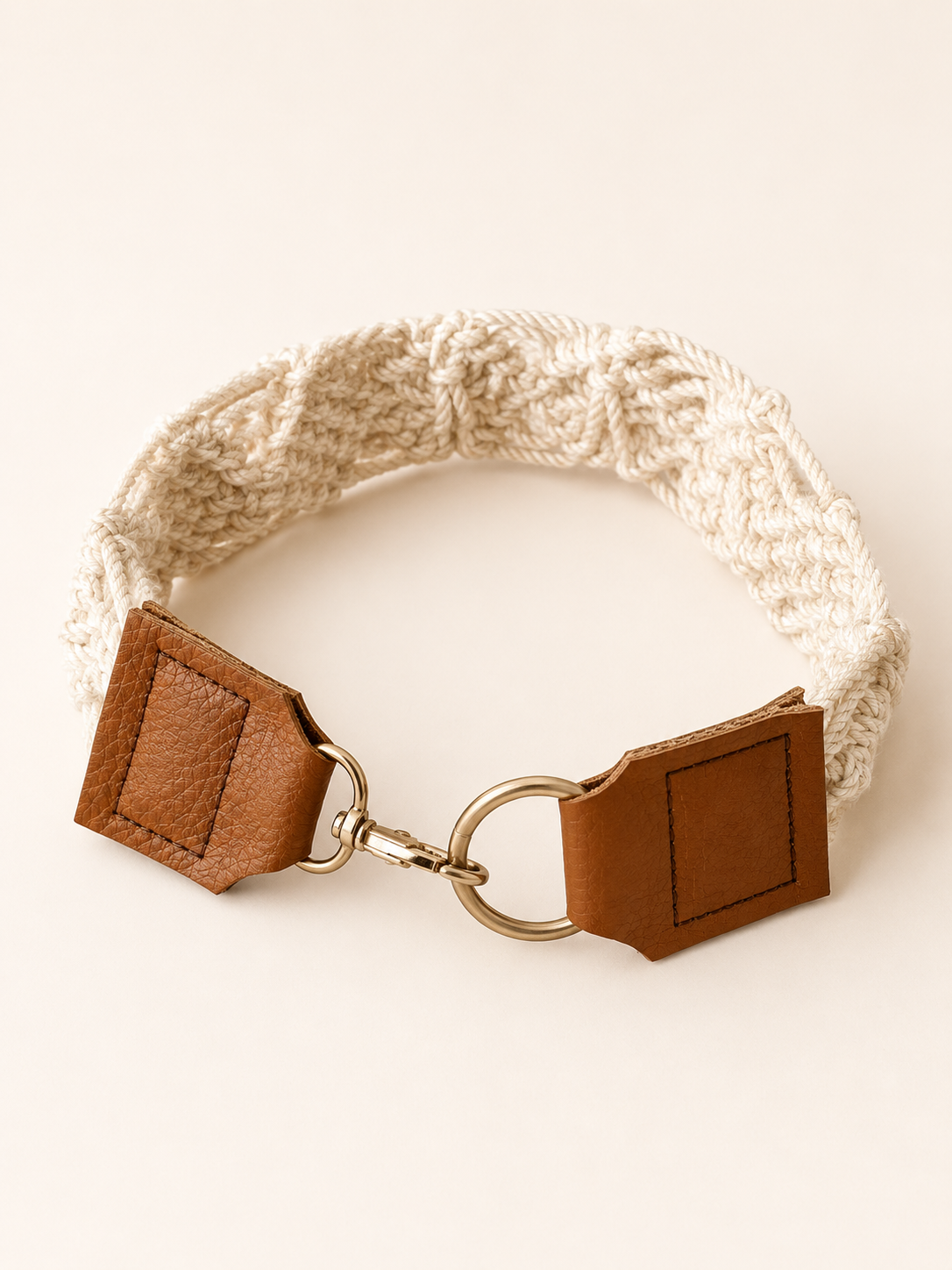 Collar de macramé para mascotas