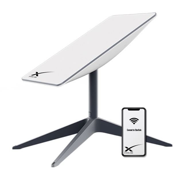 Original Starlink Internet Satellite Dish Kit V2 RVs Version (ROAM) Starlink ( Made In USA )