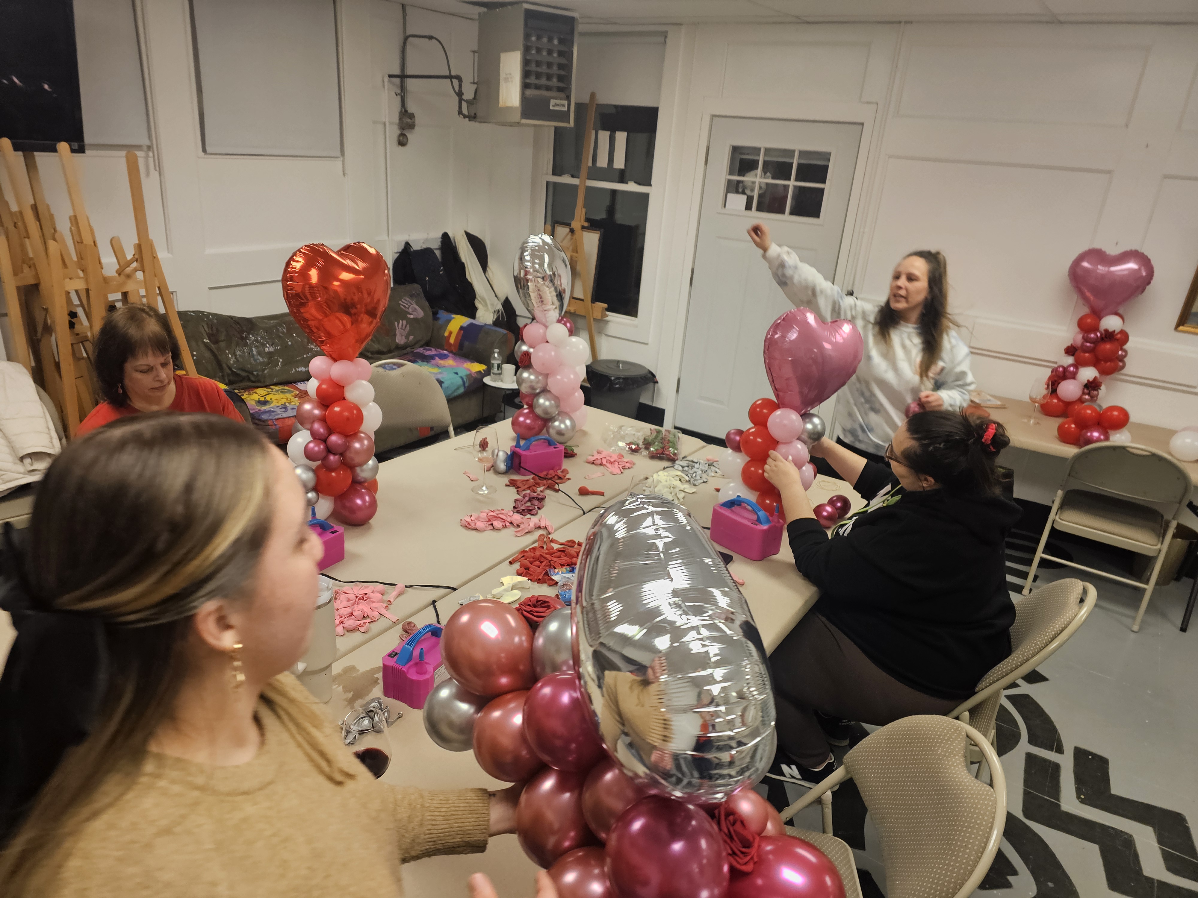 Sip and Create class with Janet and Jeanice