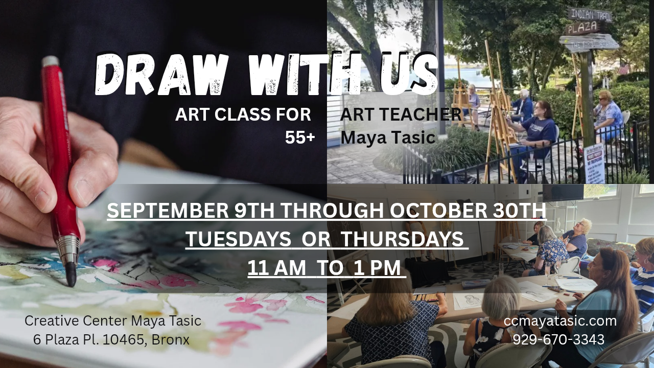 Draw With Us- art class for adults and seniors