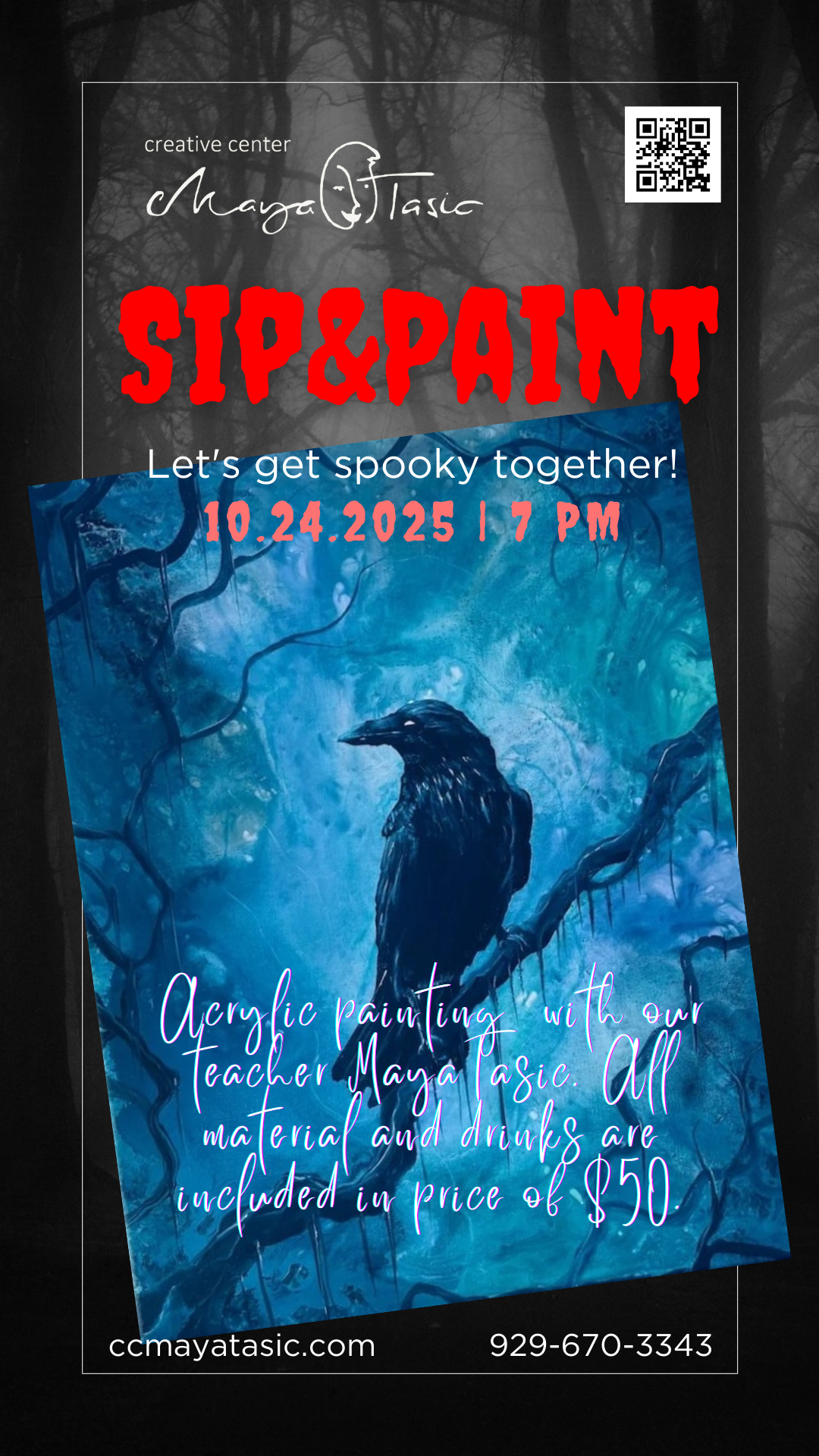 Sip and Paint with Maya Tasic- Acrylic Painting