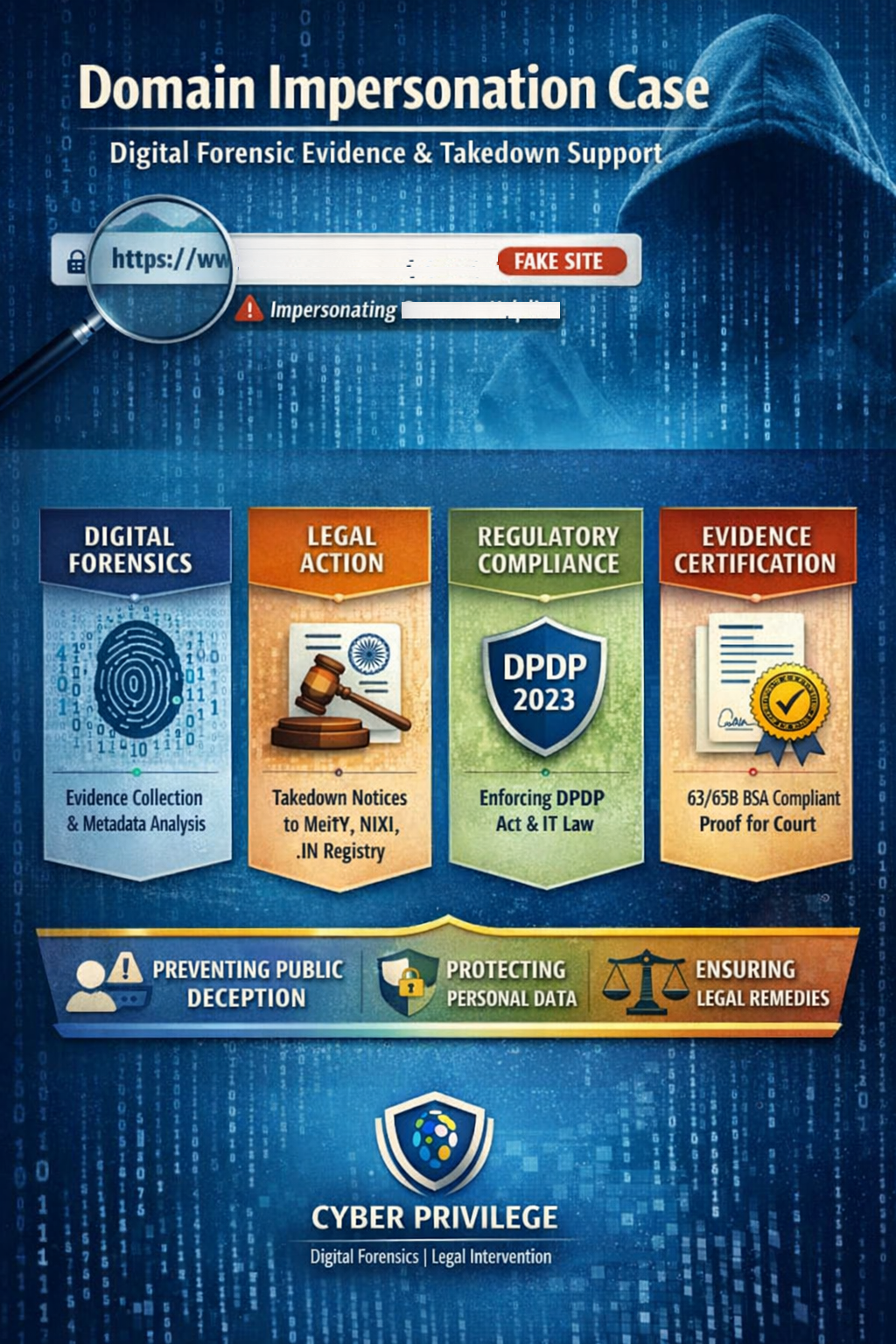 Domain Impersonation Case – Digital Forensic Evidence & Takedown Support