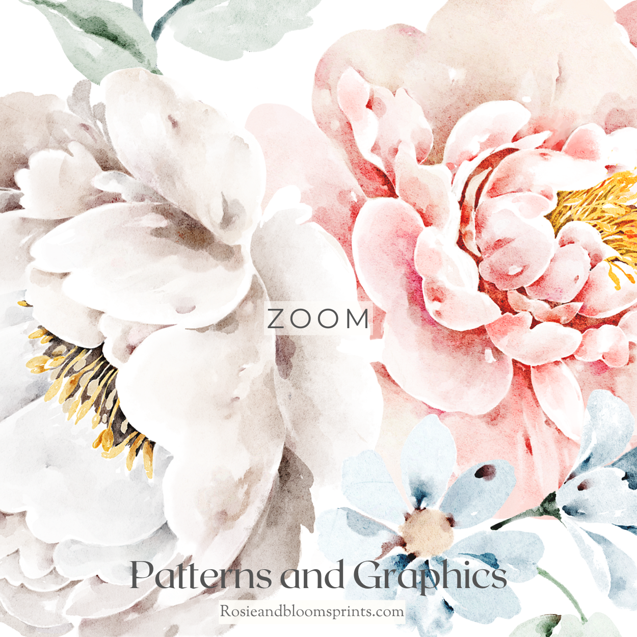 Peony Seamless pattern
