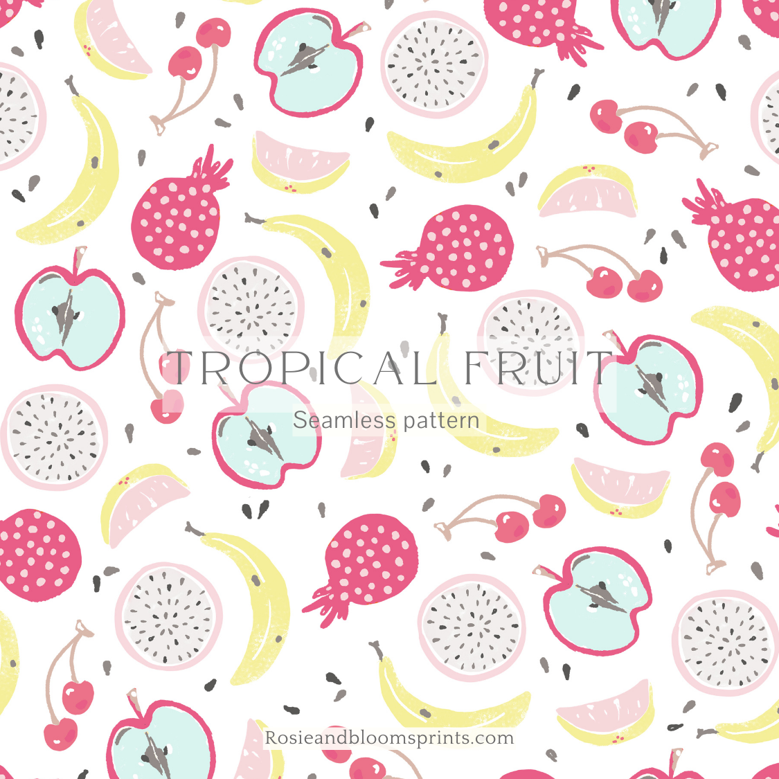 Tropical Fruit Seamless Pattern-131