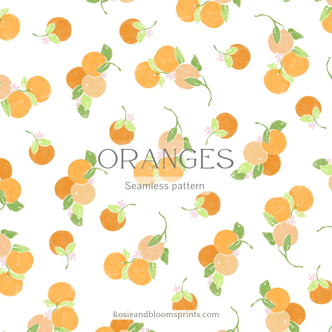 Oranges Seamless Pattern-123