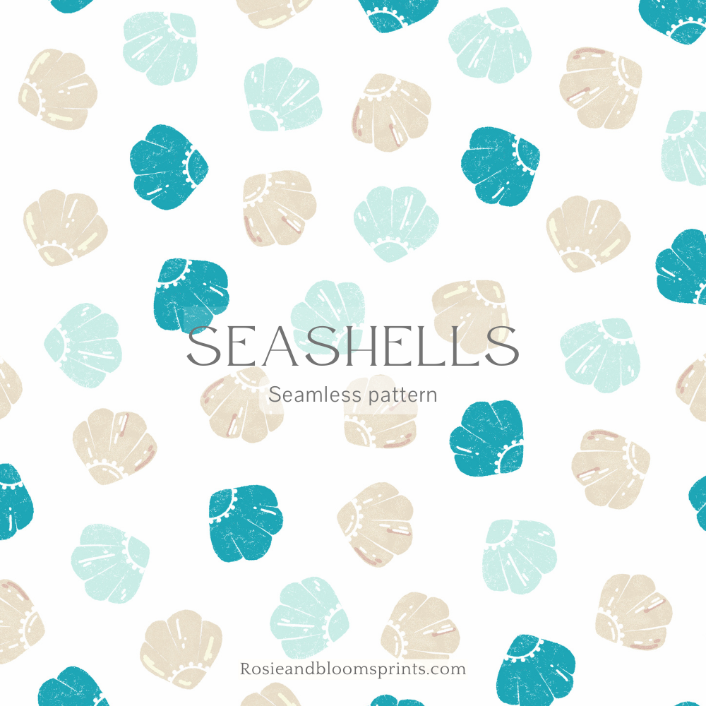 Seashells Seamless Pattern-86