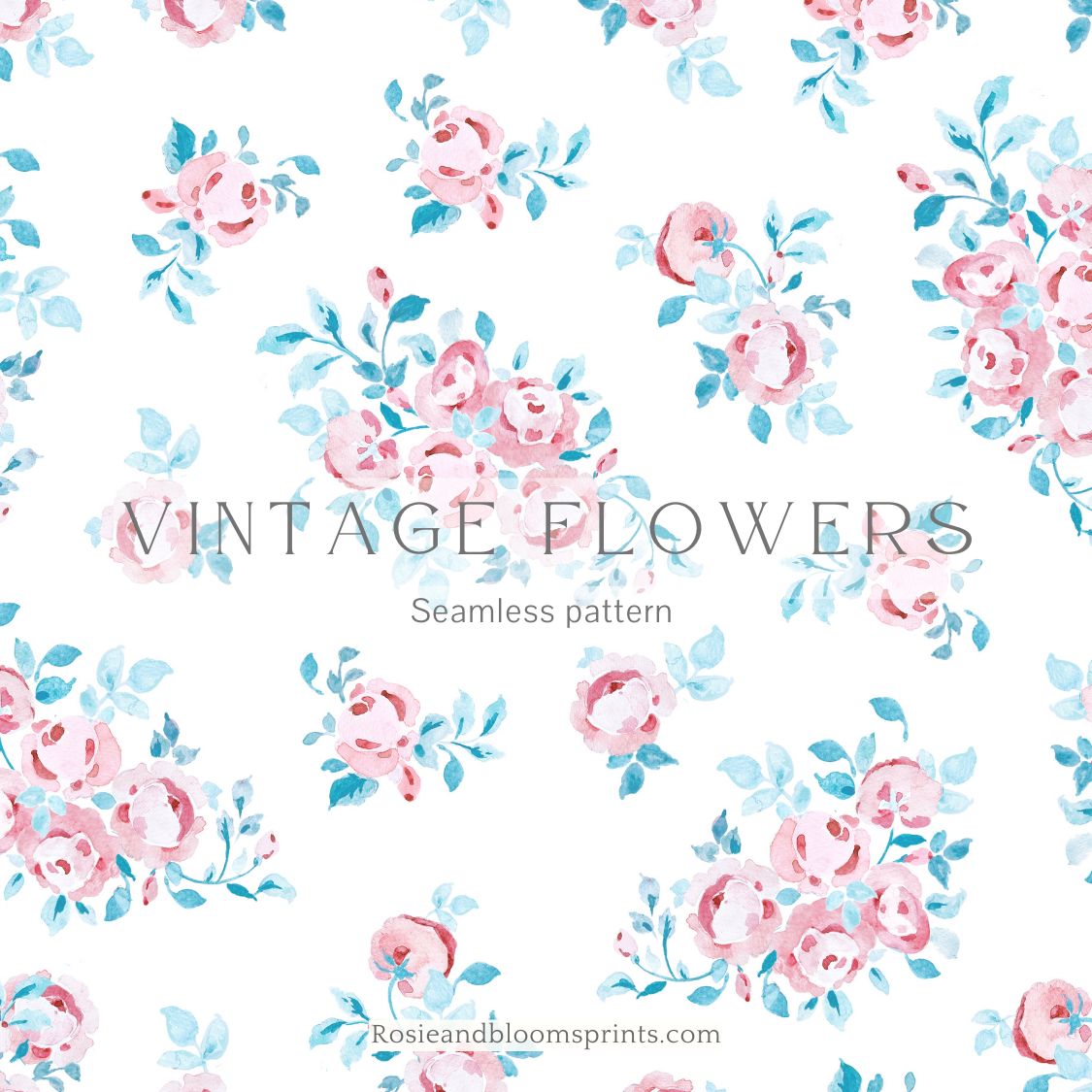 Vintage Flowers Seamless Pattern-195
