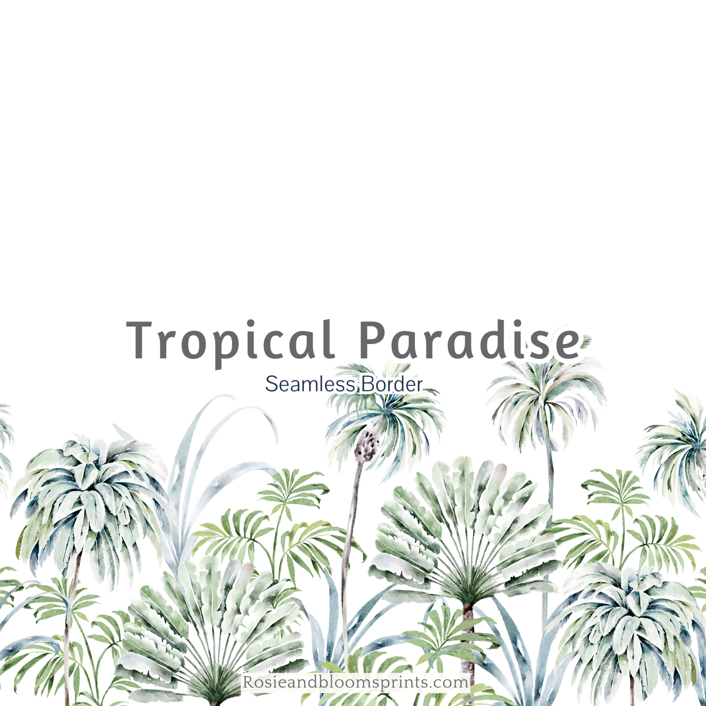 Tropical Paradise Seamless Pattern (Signature Print)