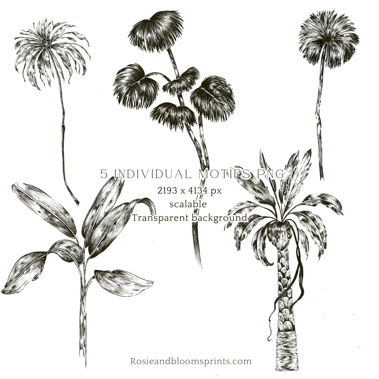 Sketched Tropical Seamless Pattern 