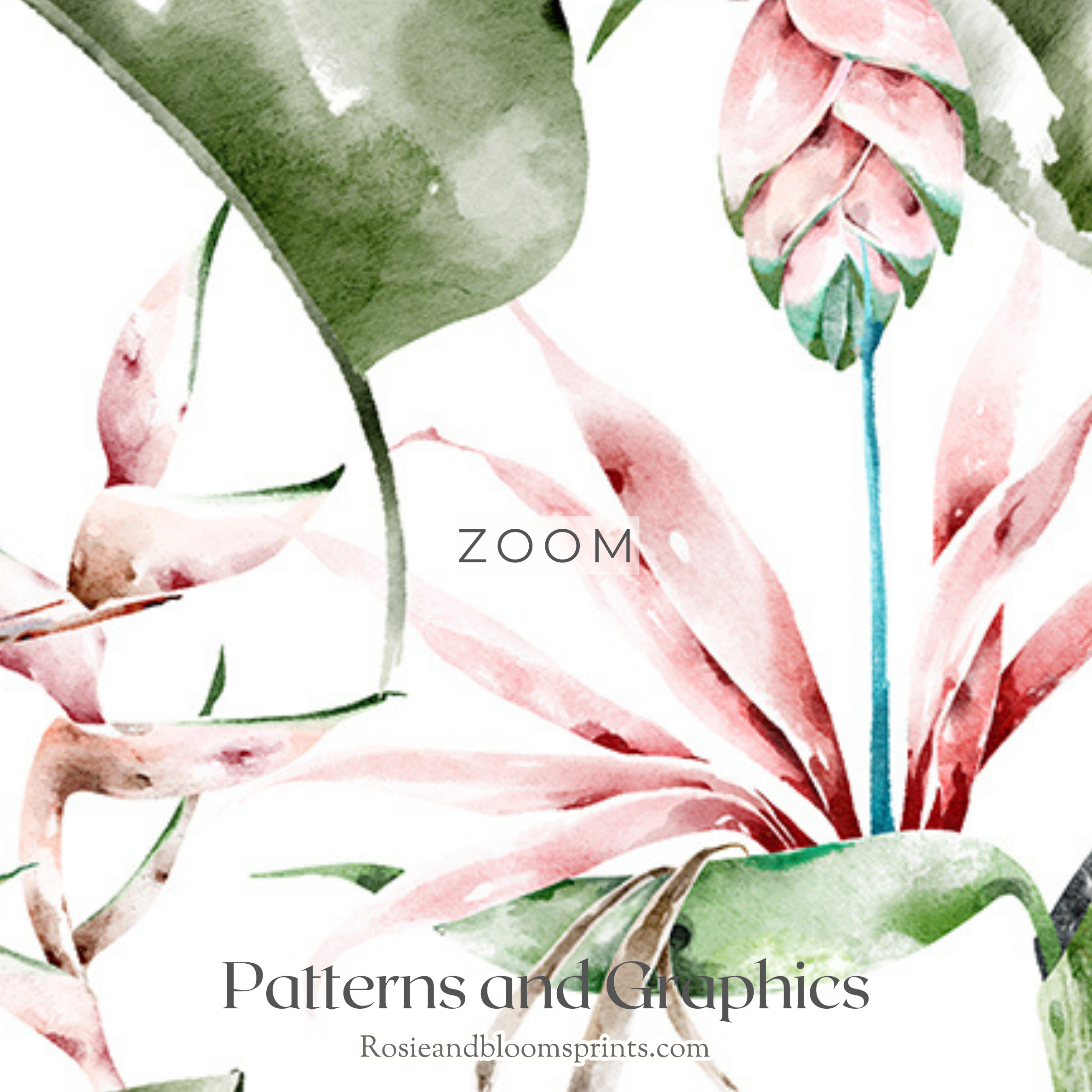 Tropical Plants Seamless Pattern