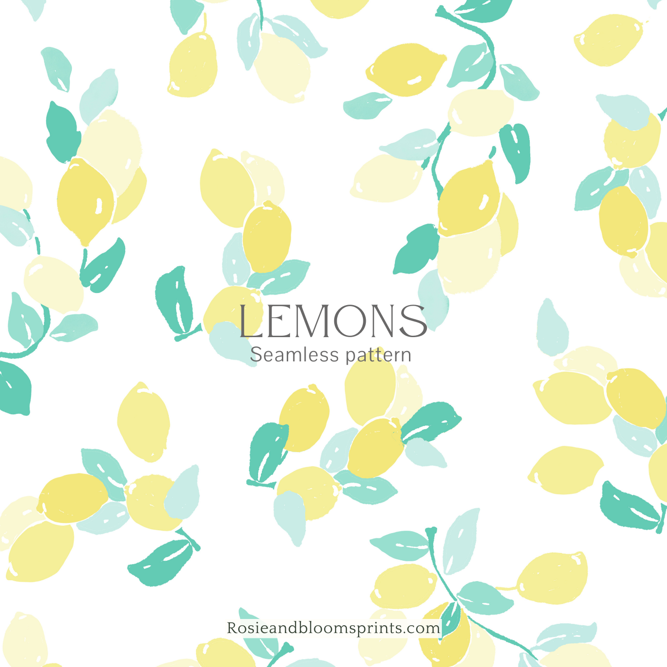 Lemons Seamless Pattern-125