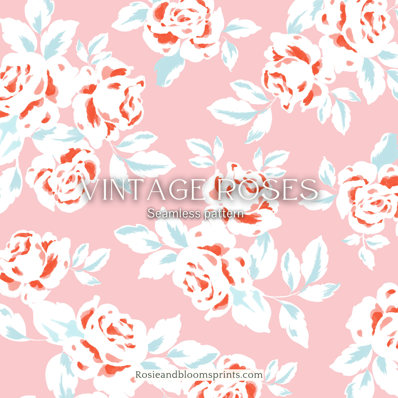 Vintage Roses Seamless Pattern-152