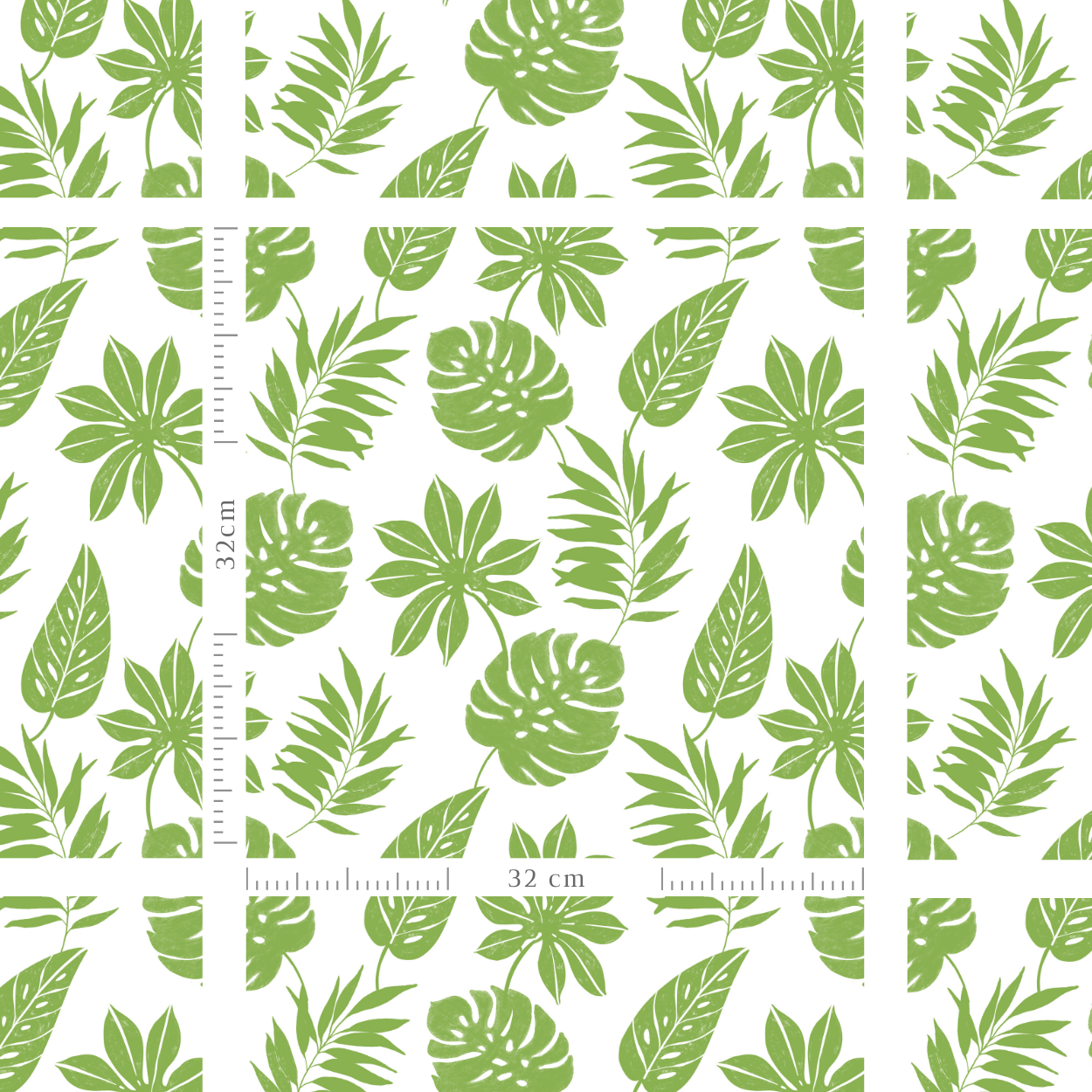 Tropical Leaves Seamless Pattern-014