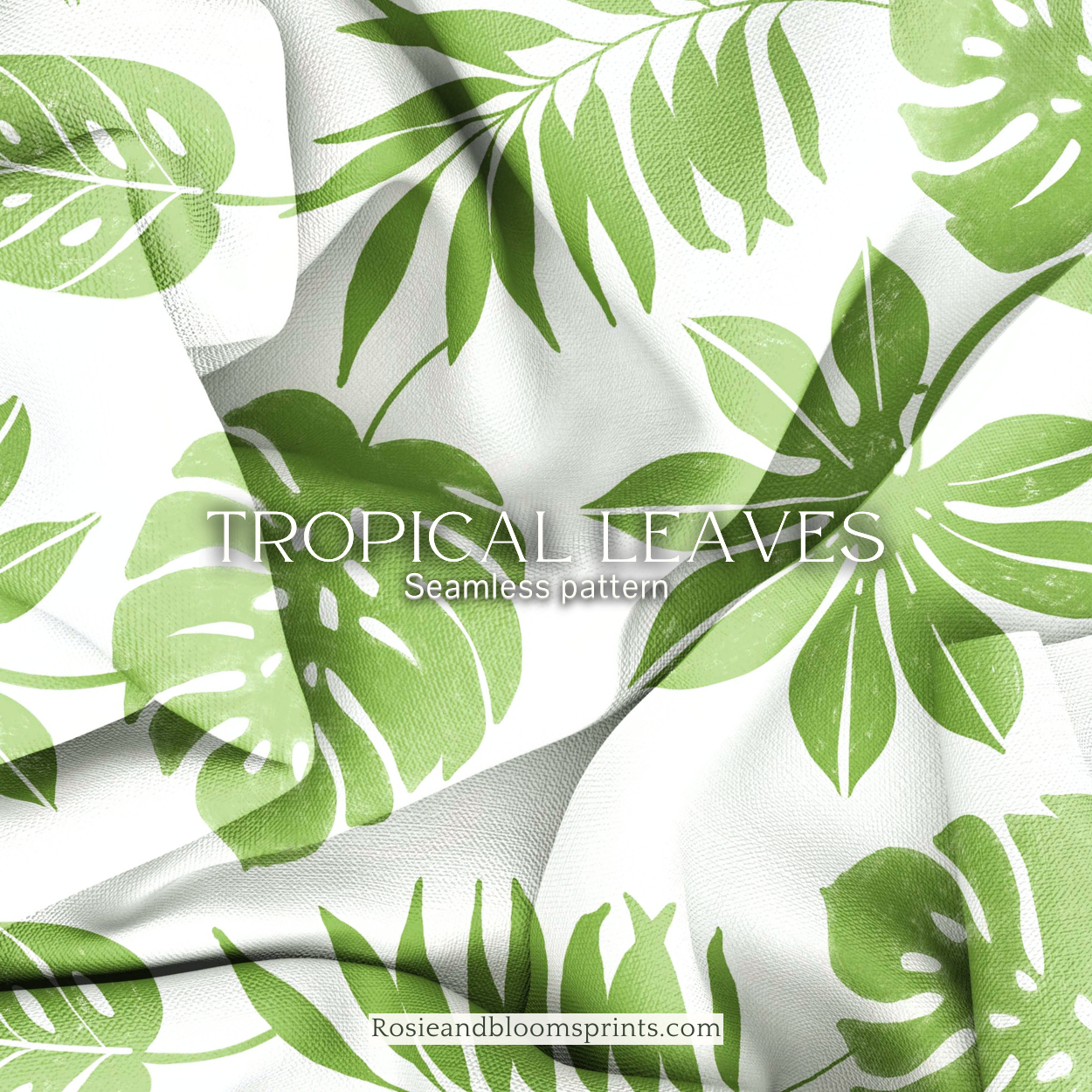Tropical Leaves Seamless Pattern-014