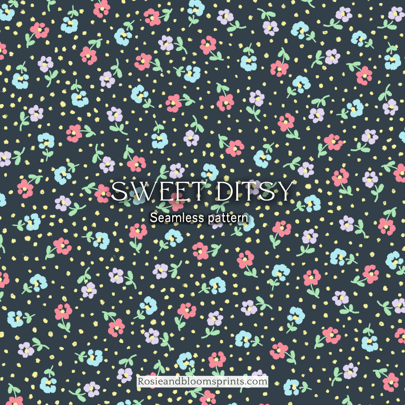 Sweet Ditsy Seamless Pattern-176