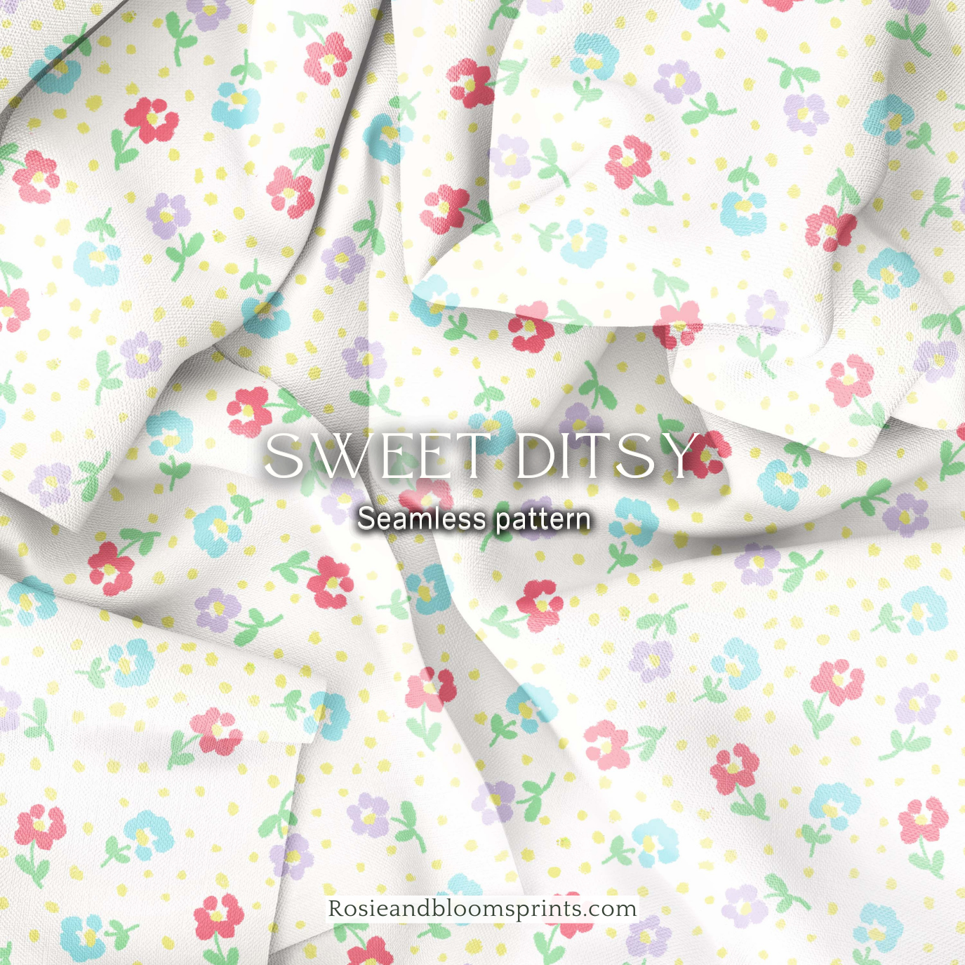 Sweet Ditsy Seamless Pattern-176