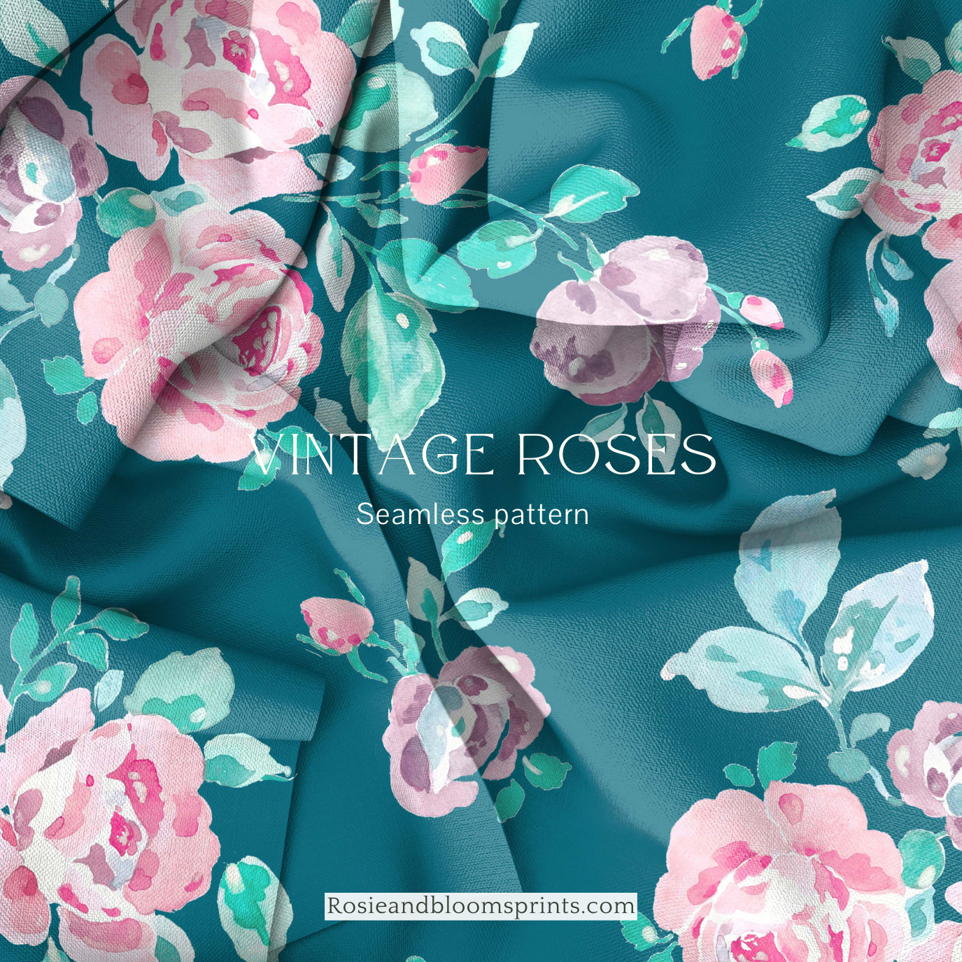 Vintage Roses Seamless Pattern- 194